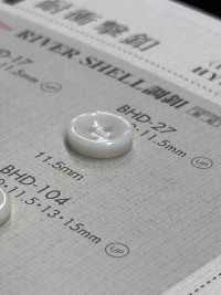 BHD27 DAIYA BUTTONS 防震四孔RIVER SHELL 风格聚酯纤维纽扣 Osaka Plastic Industries（DAIYA BUTTON） 更多图片