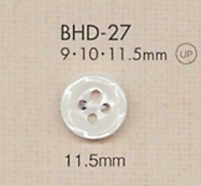 BHD27 DAIYA BUTTONS 耐冲击 四孔 RIVER 贝壳风聚酯纤维纽扣