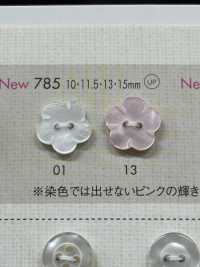785 DAIYA BUTTONS 花形二孔聚酯纤维纽扣 Osaka Plastic Industries（DAIYA BUTTON） 更多图片