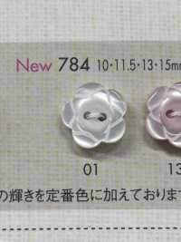 784 DAIYA BUTTONS 花形二孔聚酯纤维纽扣 大阪纽扣（DAIYA BUTTON） 更多图片