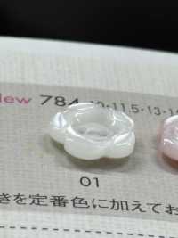 784 DAIYA BUTTONS 花形二孔聚酯纤维纽扣 大阪纽扣（DAIYA BUTTON） 更多图片