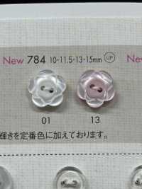 784 DAIYA BUTTONS 花形二孔聚酯纤维纽扣 大阪纽扣（DAIYA BUTTON） 更多图片