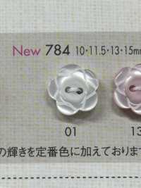 828A DAIYA BUTTONS 花朵纽扣两孔聚酯纤维 Osaka Plastic Industries（DAIYA BUTTON） 更多图片