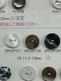 OPH329 带 2 孔边框的纽扣 Osaka Plastic Industries（DAIYA BUTTON） 更多图片
