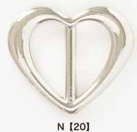 MP4123 腰带五金 用于心形扣裤、裙子、箱包等。[扣和环] 爱丽丝纽扣 更多图片