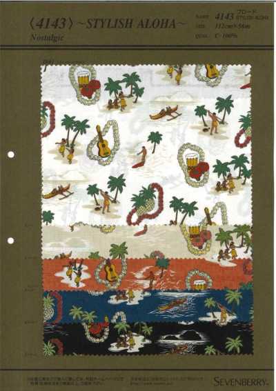 4143 40S平纹布 STYLISH ALOHA(Nostalgi