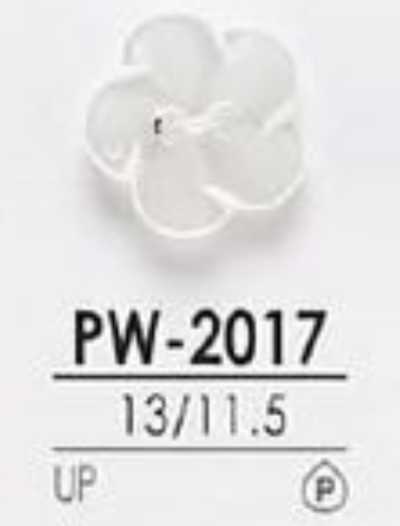 PW2017 聚酯纤维树脂制 表孔两孔·有光泽纽扣