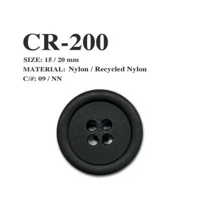 CR-200 渔网回收尼龙四孔纽扣
