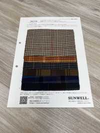 26214 色织棉/纤维质起绒维也拉法兰绒格纹[面料] SUNWELL 更多图片
