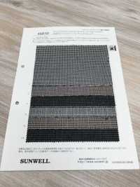 46050 色织聚酯纤维/人造格纹子弹力[面料] SUNWELL 更多图片