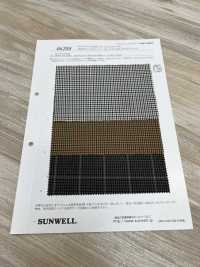 46208 40支线聚酯纤维/人造丝斜纹双色方格[面料] SUNWELL 更多图片