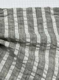 3014 亚麻棉条纹抽褶[面料] 精细纺织品 更多图片