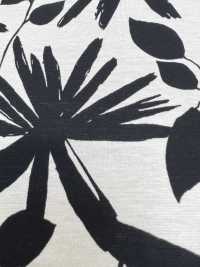 55052-4 60/2烧灼加工丝光棉天竺平针织物单色叶子设计[面料] 樱花公司 更多图片