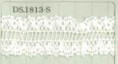 DS1813-S 弹力蕾丝 荷叶边蕾丝 梯子蕾丝 23mm