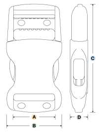 LB-R YKK扣LB-R侧开式[扣和钩子] YKK拉链 更多图片