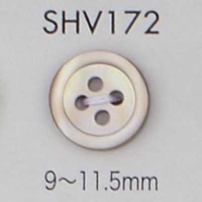 SHV172 四孔 有边贝壳纽扣