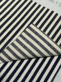 W1027-4 粗条纹条纹丹宁布[面料] 吉和纺织 更多图片