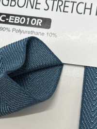 SIC-EB010R 再生聚酯纤维杉綾弹性织带[缎带/丝带带绳子] 新道良質(SIC) 更多图片