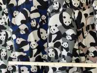 850406 麻帆布动物熊猫[面料] VANCET 更多图片