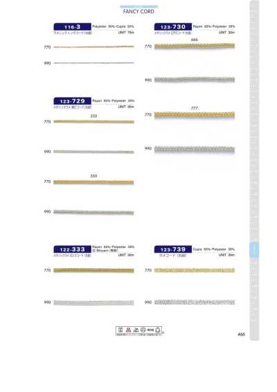 123-729 金银丝 唐打绳（圆绳）