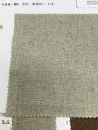 OJE72013 中次郎染色 40/1 日本亚麻斜纹布（染色）[面料] 小原屋繊維 更多图片