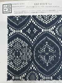 KKF8725-W-D4 宽幅聚酯纤维混色提花蕾丝[面料] 小纹工房(宇仁纤维) 更多图片