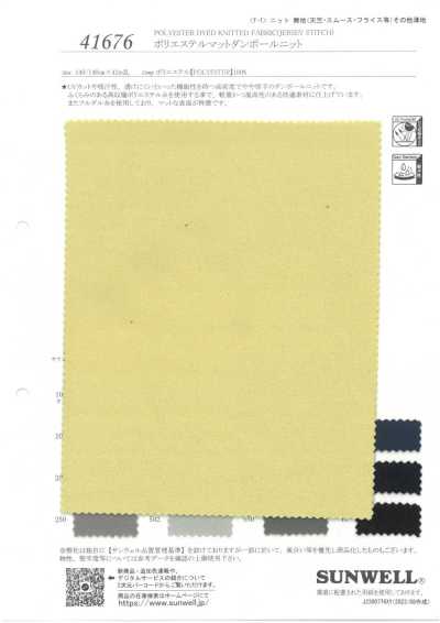 41676 聚酯纤维哑光双线针织