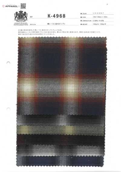 K-4968 棉人造丝起绒晕色