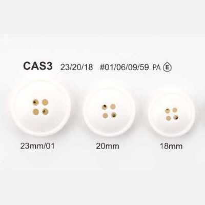 CAS3 尼龙树脂制 四孔明纽扣