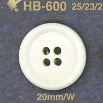 HB600 水牛角制 正面四孔纽扣