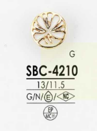 SBC4210 环氧树脂/高金属制半圆环柄纽扣