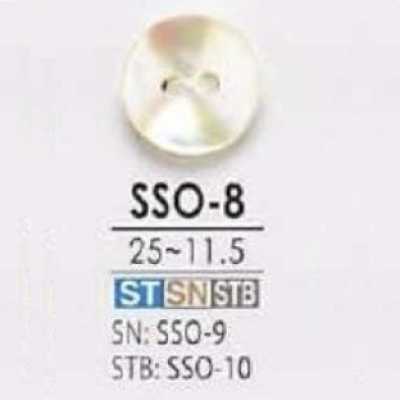 SSO8 贝壳制 正面两孔纽扣