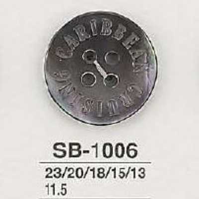 SB1006 黑蝶贝制四孔纽扣