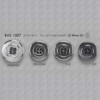 RVS1007 铝/聚酯树脂制 正面四孔纽扣