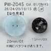 PW2045 聚酯树脂制 表孔两孔纽扣