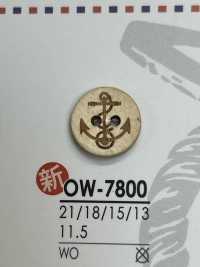 OW7800 木质两孔纽扣 爱丽丝纽扣 更多图片