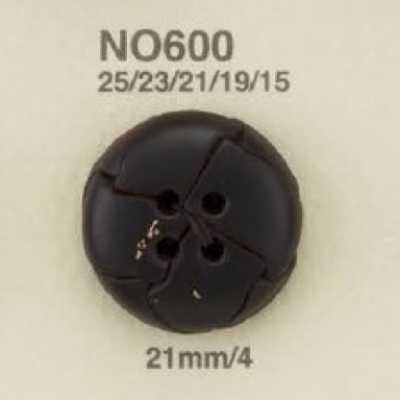NO600 皮革制 表面四孔纽扣