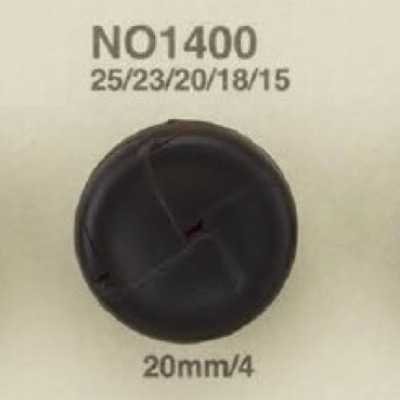 NO400 皮革/黄铜制 矩形环有柄纽扣