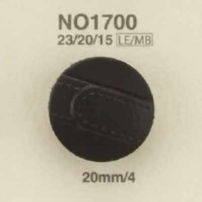 NO1700 皮革/黄铜制 圆形扣有柄纽扣