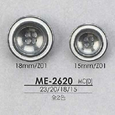 ME2620 环氧树脂/压力铸造制 表孔四孔纽扣