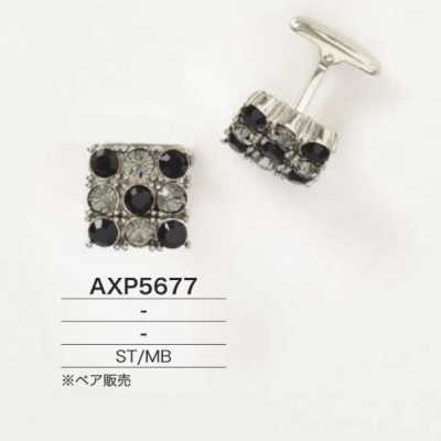 AXP5677 石/黄铜制袖扣