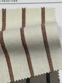 OM43601 亚麻棉质简约条纹[面料] 小原屋繊維 更多图片