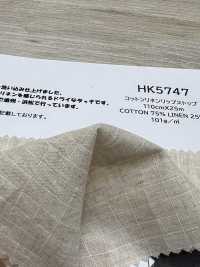 HK5747 棉麻格子布[面料] KOYAMA 更多图片