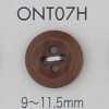 ONT07H 天然材料象牙果四孔纽扣