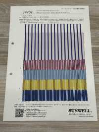 14404 100/2纯棉透明平纹布多条纹[面料] SUNWELL 更多图片