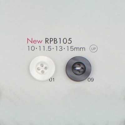 RPB105 日本制造 再生PET树脂纽扣 4孔