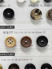 RCB177 聚酯纤维树脂镶边四孔纽扣 Osaka Plastic Industries（DAIYA BUTTON） 更多图片