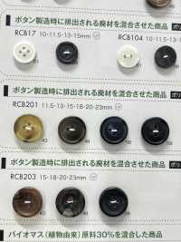 RCB201 聚酯纤维树脂镶边四孔纽扣 Osaka Plastic Industries（DAIYA BUTTON） 更多图片
