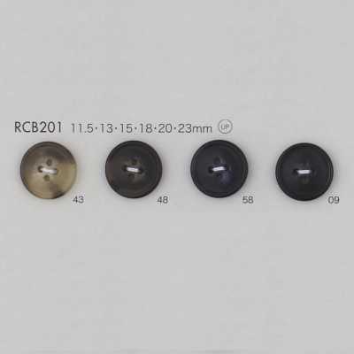 RCB201 聚酯纤维树脂 有边 四孔纽扣