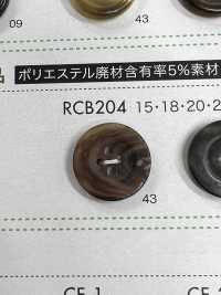 RCB204 聚酯纤维树脂镶边四孔纽扣 Osaka Plastic Industries（DAIYA BUTTON） 更多图片